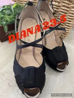 美品　ダイアナ　23.5㎝　サンダル黒