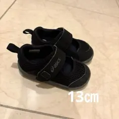 asics ブラック サンダル　13㎝
