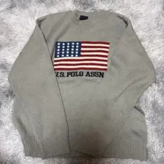 US POLO ASSN. アメリカ国旗　セーター