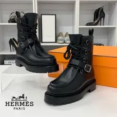 ♡Hermes♡ サイドゴアショートブーツ リンゼイ - メルカリ