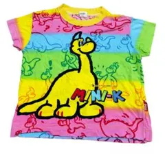 MINI-K ミニケー　平成レトロ　レア　恐竜柄 Tシャツ 95cmのサムネイル