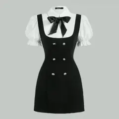 SHEIN MOD フレンチガーリー ワンピース 半袖