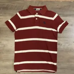 アバクロ ボーダー ポロシャツ 半袖 Abercrombie&Fitch
