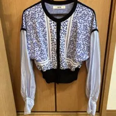 ★美品★FURFUR★フラワージャガードシアーカーディガン★橋本環奈さん着用 最終価格』橋本環奈さん着用ファーファーフラワージャガードシアー