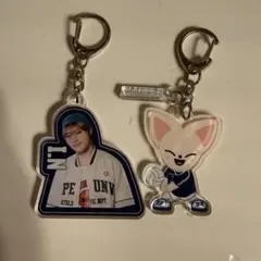 JYP ポップアップ2024 スキズ　アイエン　アクリルキーホルダー