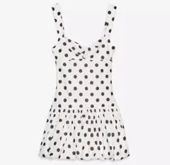 ZARA ドット柄　ミニワンピース S
