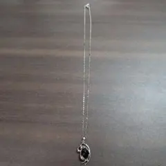 パープルストーン ネックレス リボンモチーフ - メルカリ