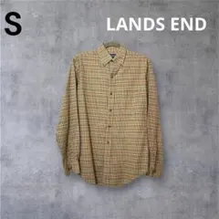 1990's LANDS END ルーマニア製 チェック柄 フランネルシャツ 秋