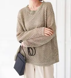 【新品同様✨】ベルーナ メッシュニット