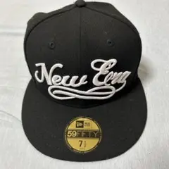 New Era 59FIFTY ブラックキャップ 7 1/2