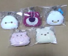 ディズニー&ピクサーキャラクター　ミルキーボア フェイスがま口ポーチ　5種類