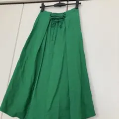 アシンメトリースカート　グリーンのサムネイル