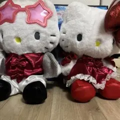 サンリオ　ハッピーくじ　ラスト賞　ハローキティとディアダニエルのぬいぐるみセット