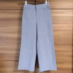 【美品】【ミッシェルクラン】 涼感 麻混パンツ　初夏 爽やかブルー 【z87】のサムネイル