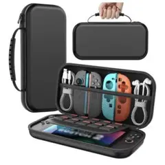 Nintendo Switch2 収納ケース 黒 大容量 ハードシェル