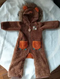 BREEZE クマのフード付きロンパース 80