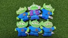 ぬいぐるみバッチ 6体セット リトルグリーンメン