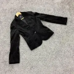 ✨St.Trophime✨♡ベロアジャケット♡テーラード♡ブラック♡黒(1)