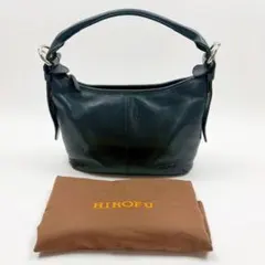 美品 HIROFU ヒロフ SOLO レザー ワンショルダーバッグ ネイビーのサムネイル