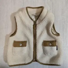 《さらにお値下げ中！》petit main ファーベスト 70サイズ