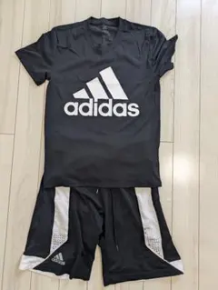 adidas ブラック ジャージ上下セット