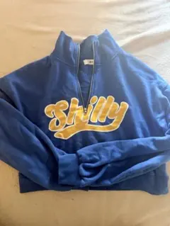 wego ハーフジップスウェット 青