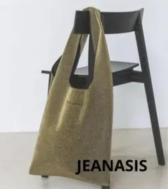 【美品】JEANASIS キララメトートバッグ ジーナシス ゴールド