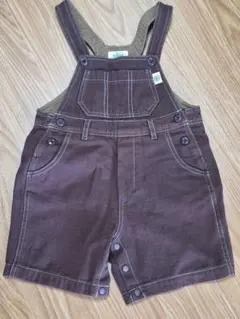 ​【美品】BEBE fillot de bebe サロペット ブラウン 股ボタン