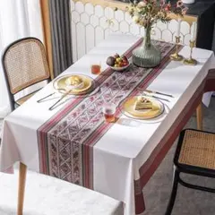 Forhomelife テーブルクロス クリスマス 厚手 140×220cm