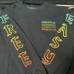 希少 FREE & EASY × BEAMS 長袖Tシャツ 袖プリ SIZE M
