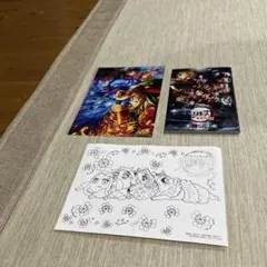 鬼滅の刃　劇場版　入場特典　煉獄零巻　猗窩座ビジュアルボード　塗り絵