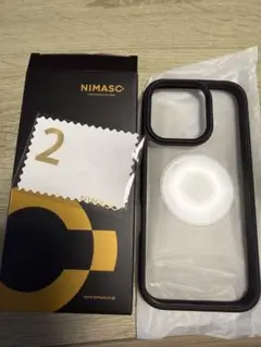 NIMASO iphone16pro クリアケース　ブラック枠