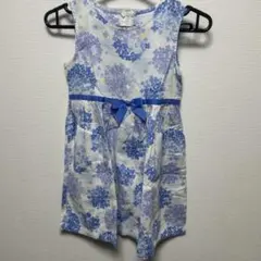 女の子　120cm 夏　ワンピース　紫陽花　あじさい