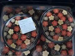 梅柄 重箱セット漆器風 蓋付き