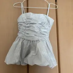 花柄シャーリングキャミソール ペプラムシルエットのサムネイル