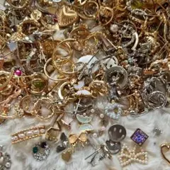 アクセサリー大量まとめ売り イミテーション ジャンク品約710g箱重込み