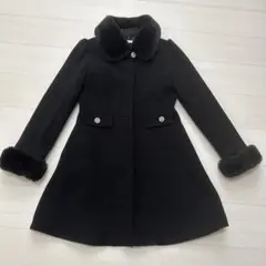 マジョレッティ コート ファー S ブラック