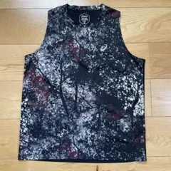 【アシックス】ランニングウェア グラフィックプリント/ノースリーブ【メンズM】