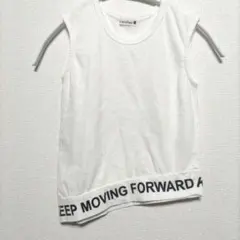110cm branshes ブランシェス ノースリーブ タンクトップ 白 夏服のサムネイル
