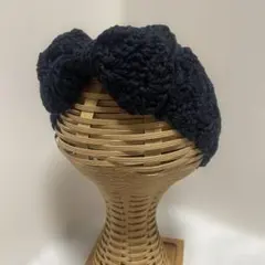 ハンドメイド（65）かぎ針編み 手編み ヘアバンド ターバン リボン風
