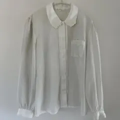 Italian Blouse Fattorino 長袖ブラウス　ホワイト