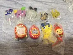 たまごっち 9点セット キャンディ カラフルマルチチャーム シャカシャカ リング