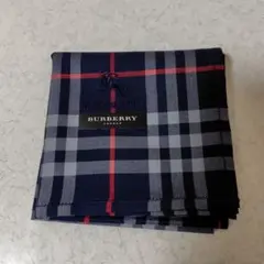 【未使用】BURBERRY バーバリー メンズ ハンカチ チェック柄