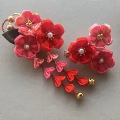 【012】つまみ細工　七五三　髪飾り　浴衣着物　和装