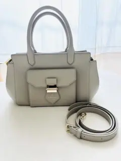 【9/30まで限定SALE☆】 LANVINenBleu＊グレージュ×水色バッグ