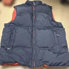 美品　Nike ダウンベスト ネイビー/オレンジ　リバーシブル　90's