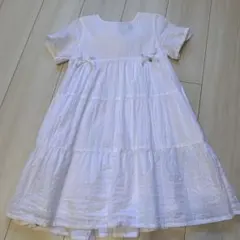 SLAP SLIPの白いワンピース　120