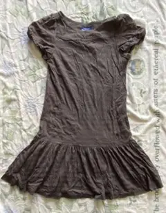 バーバリーブルーレーベル　半袖　グレー　ワンピース　38 ボーダー