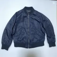 ユニクロ ネイビー MA-1 フライトジャケット XL