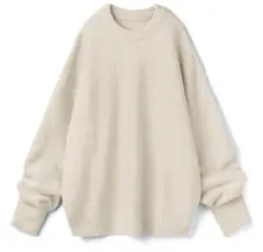 f*z様 GRL オーバーサイズニットトップス rut387 アイボリー